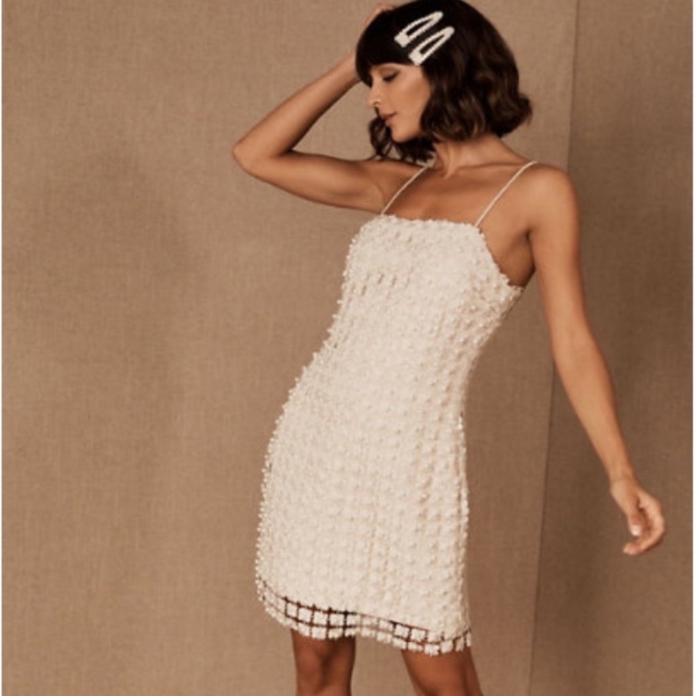 BHLDN Elliott pearl & lace dress, NEW with tags!